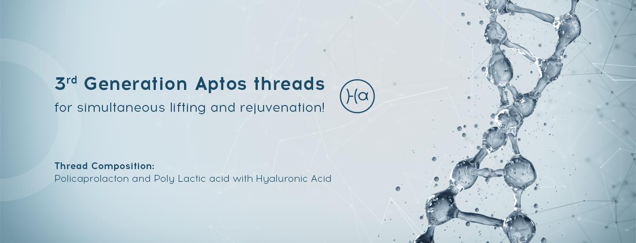 Nové složení nití Aptos s kyselinou hyaluronovou pro lifting a omlazení v jednom!